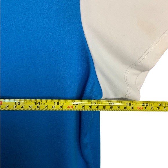 Izod PerformX Movement Cool-Fx Blue White XL Womens Short Sleeve Active Wear - Picture 5 of 6